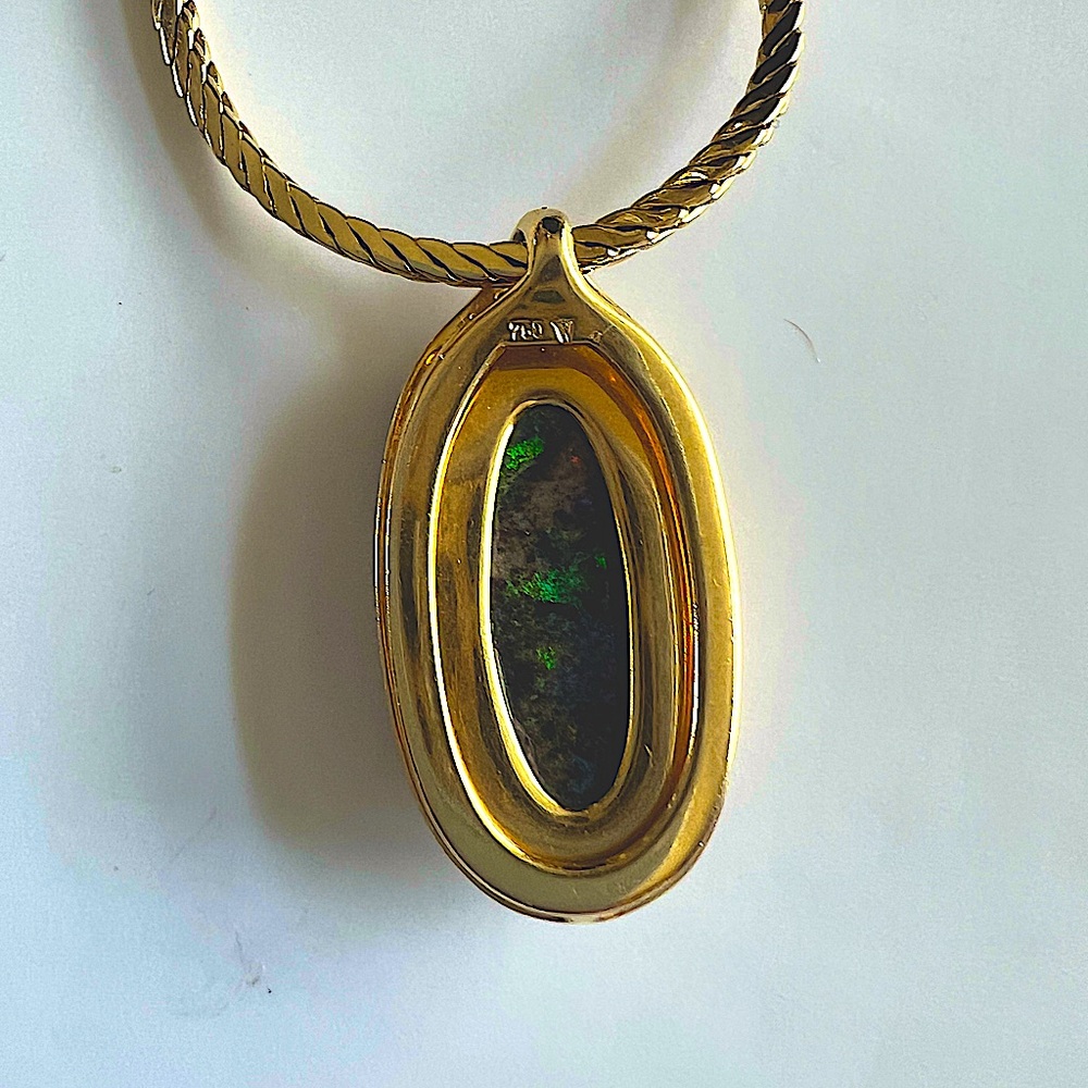🔥OneOfAKind Wellendorf 18&24Karat Gold&DiamondsBlackOpalHandCarved.See Appraisal - Picture 8 of 14